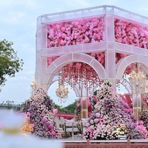 SMOOTH High Quality Top Pentagonal Mandap Mohammedan Style Wedding <b>Pavilion</b> Made of Durable Metallic Material - Product Image 4