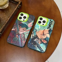 Coque de téléphone Luffy Zoro en carton pour iPhone 15 Pro Max 14 P avec impression UV