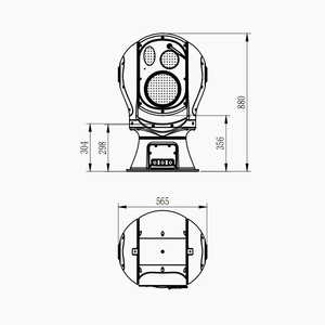 Caméra thermique PTZ à suivi automatique par IA, double objectif, pour la surveillance périmétrique des champs pétrolifères - Product Image 5