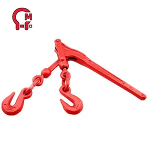 HLM kolu tipi yük bağlayıcı l-150 koyu kırmızı cırcır tipi zincir cırcır yük bağlayıcı