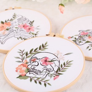 Kit de Bordado DIY, <span class=keywords><strong>Punto</strong></span> de <span class=keywords><strong>Cruz</strong></span> de Plantas de <span class=keywords><strong>Dibujos</strong></span> <span class=keywords><strong>Animados</strong></span> Hecho a Mano - Product Image 1