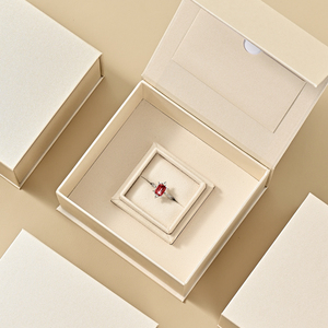 FANXI Pendant Packaging Jewelry <b>Box</b> Customized LOGO <b>Earring</b> <b>Gift</b> Jewelry <b>Box</b> Ring Magnet Jewellery <b>Box</b> - Product Image 3