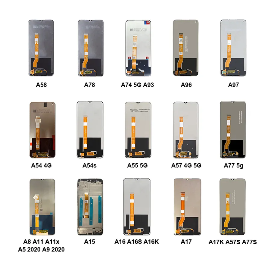 Mobile Phone Display Portable Lcd Screen Replacement For OPPO A5s A16 A17 A17k A31 A54 A57 A77s A78 A96 Display Touch Pantalla