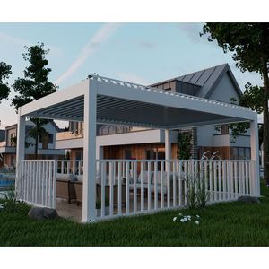 China Manufacturers' Aluminum Patio Cover with Detached Fence <strong>Pergola</strong> Powder Coated Frame Outdoor <strong>Design</strong> <strong>Ideas</strong> for Backyard - Product Image 3
