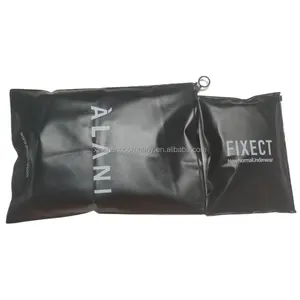 Black Translucent Zipper Bag Frosted Zipper Bag Black Customized Bag With Zipper Black