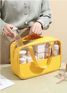 Wholesale PU Leather PVC Cosmetic Bag Large Capacity Zipper Wash Bag Waterproof Bath Bag <strong>Set</strong> - Product Image 5