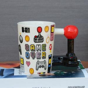 Solhui-tazas de cerámica para niños, <span class=keywords><strong>juego</strong></span> de tazas de cerámica para café con mango de <span class=keywords><strong>juego</strong></span>, venta al por mayor - Product Image 1