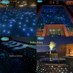 Kit Luci a Fibra Ottica RGB Scintillanti per Piscina, 20 Pezzi, Vendita Calda ㎡   Illuminazione a LED per piscina con corpo lampada in PMMA effetto cielo stellato - Product Image 2