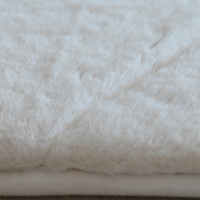 Tapis moelleux en fausse fourrure de lapin Shaggy pour chambre à coucher salon tapis et tapis beiges matelassés