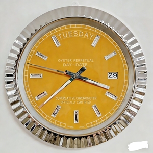 Horloge murale numérique de luxe pour la décoration de la maison, style moderne, cadran unique, en fer, Art Déco, 3D, quartz analogique, pour salon - Product Image 6