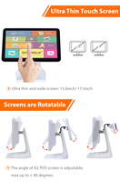 Caisse enregistreuse tactile Android ZHONGJI A02 AO215 6 pouces, 8-16 Go de RAM, 128/256 Go de stockage, processeur Intel, vente directe usine OEM/ODM