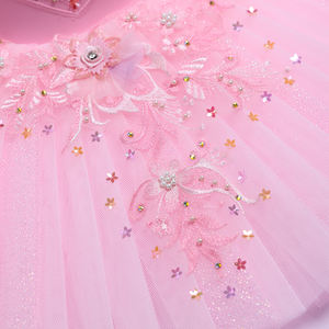 Vestido de Ballet Clásico para Niñas, Tutú de Poliéster/Rayón, Ropa de Danza Profesional para el Ballet Bella Durmiente - Product Image 4