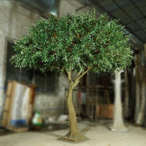 Olivo verde grande falso personalizado, olivo grande falso, árbol artificial para hoteles, restaurantes de interior y exterior decorativos - Product Image 5