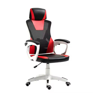 Chaise de Gaming et de Bureau en Maille Rouge et Noire avec Accoudoirs, Modèle 5713 – Offre Spéciale - Product Image 2