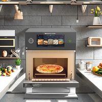 Four électrique de comptoir compact à commande numérique programmable pour la restauration commerciale, nouveau, chauffage rapide, cuisson par convection