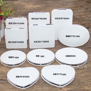 Black Heart Cute Makeup Mirror Handmade Private Label Private Label Mirror Double-<b>sided</b> Folding Mini Mirrors - Product Image 4