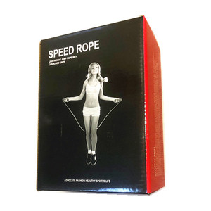 Speed Jump <b>Rope</b> Lightweight Adjustable Length With Cushioned Grips For Home Fitness <b>Exercise</b> Unisex - Product Image 1