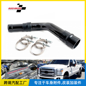 ท่ออินเตอร์คูลเลอร์ฟอร์ด สีดำ อลูมิเนียมอัลลอย 6.7 ลิตร สำหรับการดัดแปลงอัพเกรด พร้อมแคลมป์ - Product Image 5