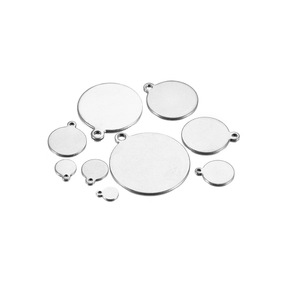 Placa de Identificación Redonda de Acero Inoxidable para Perros, Colgante para Mascotas, Metal 304, Estilo Clásico, Accesorios para Perros - Product Image 4