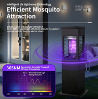 Nouveau modèle 2026 : Piège à moustiques et insectes volants LED solaire grande portée, étanche IP65, pour usage extérieur – Indispensable contre les mites