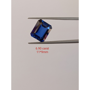 Zafiros Azules Cultivados en Laboratorio de Alta Calidad, Corte Esmeralda, Piedras Sueltas de Primera Calidad para Joyería Fina, para la Elaboración de Joyas - Product Image 5