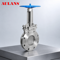 Vanne à opercule en acier inoxydable PZ43W-10P, robuste, à opercule, pour pâte à papier, mines et eaux usées