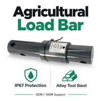 Barre de pesage agricole HCE WBB7340, protection IP67, connecteur ECP, finition peinte, système de pesage pour wagon mélangeur d'aliments TMR, fixation par boulons