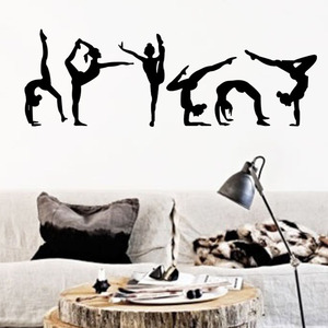Autoadesivo 3d decorazione della casa yoga <span class=keywords><strong>palestra</strong></span> wall <span class=keywords><strong>sticker</strong></span> - Product Image 6