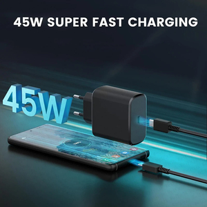 Kabel pengisi daya USB Tipe C PD 3.0 45W, Super cepat untuk Samsung Galaxy S22 S23 S21 S20 Ultra S10 Note 10 + 5G <span class=keywords><strong>Pl</strong></span> - Product Image 3