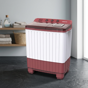 Lave-linge électrique à double cuve KIMATSU de haute qualité, chargement par le haut, prise US, nouveau design, corps en plastique, efficacité énergétique de classe 1, >7 kg - Product Image 3