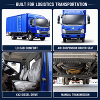 Camionnette de livraison légère L3 4x2 diesel Euro 5, personnalisable, couleurs au choix, nouvelle, boîte manuelle, vente de petits camions de fret – Approvisionnement direct usine
