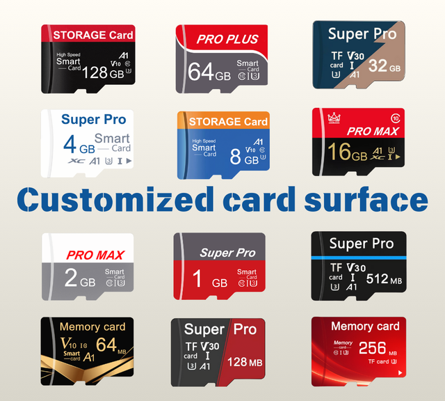 16GB Memory Card TF Card Wholesale Full Capacity 64G CLASS6 Class10 U3 High Speed 32g 4g 2g 1g Mini Sd Card Factory Cheap Price