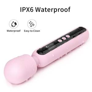 Waterproof <span class=keywords><strong>Whisper</strong></span> <span class=keywords><strong>Quiet</strong></span> potente vibrazione Multi velocità ricaricabile massaggiatore personale Pussy stimolazione bacchetta vibratore per le donne - Product Image 5