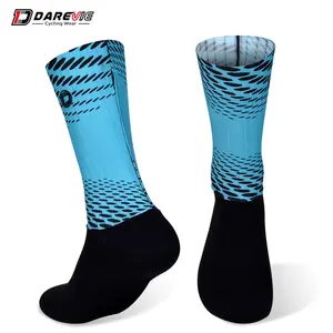 Darevie Custom Aero calze ciclismo calzini antiscivolo ad alta velocità traspirante Mtb/road Running calze uomo OEM ODM Service abbigliamento sportivo