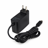 Chargeur d'alimentation filaire 100-240V, adaptateur secteur 5V, 2,4 a, 12W, prise EU/US, noir, pour Console