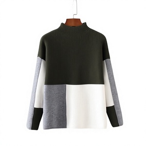 Pull à col rond pour homme SUPREX ENTERPRISES, style pêcheur, hiver, manches longues, fermeture à un bouton, matière acrylique/nylon/laine, taille plus - Product Image 4