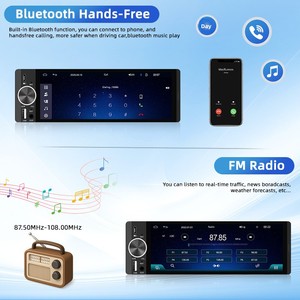 TOPSOURCE Schermo Singolo da 6,28 Pollici MP5 per Auto con CarPlay, Navigazione Online e Controllo Multimediale Centrale - Product Image 3