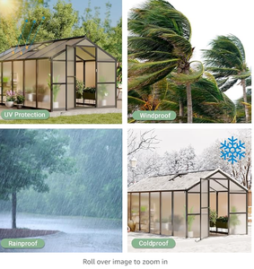 सबसे ज्यादा बिकने वाले एल्युमिनियम ने गार्डन बेड ग्रीनहाउस पर्यावरण के अनुकूल पीसी प्रकृति कृषि को कवर किया - Product Image 5