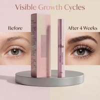 Sérum de croissance des cils et des sourcils au peptide liposomique, marque privée, 3% Redensyl Capixyl, activateur de croissance des cils, sans prostaglandine, vente en gros