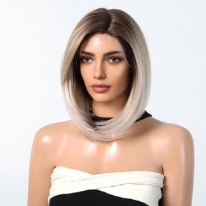 Nouveaux produits Perruques Lace Front HD 13x6 Obmer <span class=keywords><strong>Blond</strong></span> Platine Bob, Cheveux Synthétiques, Raie Libre, Ligne de Cheveux Naturelle, Perruque Invisible - Product Image 3