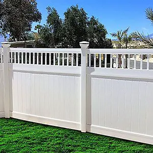 Suyou Plastic Your Trusted Fence Manufacturer Partner Backyard Picket Top Privacy Vinyl White PVC Fence Panels