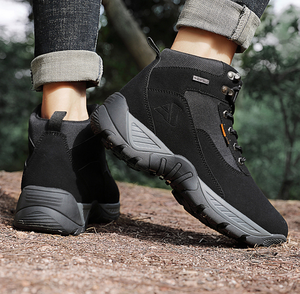 Bottes de randonnée en daim noir DF2020, chaussures de trekking en plein air, stock 39 - 47 - Product Image 6