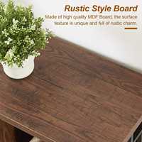 Étagère de rangement en bois d'ingénierie de style industriel moderne, gain de place, pour salon et chambre
