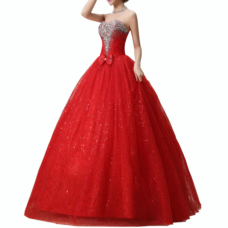 In Stock Wholesale New Sleeveless Plus Size Dresses 4xl 5xl 6xl Lace Bridal Dress Red Wedding Gowns
