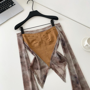 Camicette <span class=keywords><strong>Vintage</strong></span> a Maniche Lunghe in Rete per Donna, Camicie Tinta Unita, <span class=keywords><strong>Top</strong></span> Retrò, Abbigliamento Femminile all'Ingrosso - Product Image 2