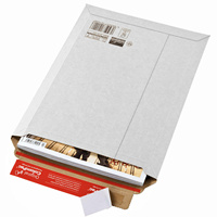 Sobres de embalaje de correo de cartón impermeables biodegradables ecológicos, Impresión de logotipo personalizado, autosellado rígido, negro grueso
