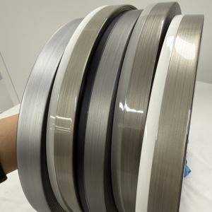 Glossy Metallic MABS <b>Edge</b> <b>Band</b> for Furniture CHILSUNG Acrylic Like Finish Eco-Friendly Scratch Resistant Durable Customized Size - Product Image 1