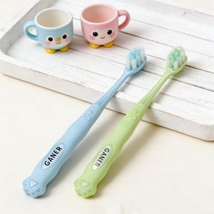 Высококачественная детская мягкая зубная щетка в индивидуальной упаковке, с милым дизайном в виде кошачьей лапки, для детей 3-10 лет, отправка немедленно. - Product Image 4