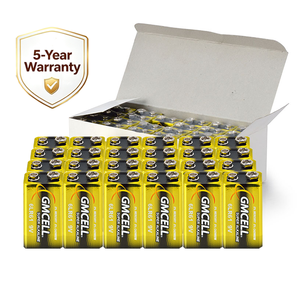 Lot de 24 piles alcalines 9V 6LR61 longue durée pour détecteur de fumée, électronique et audio, durée de conservation de 5 ans - Product Image 1