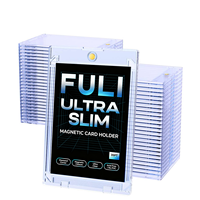 Porte-cartes magnétique en plastique ultra-fin transparent de haute qualité 35PT pour cartes de sport et cartes à collectionner